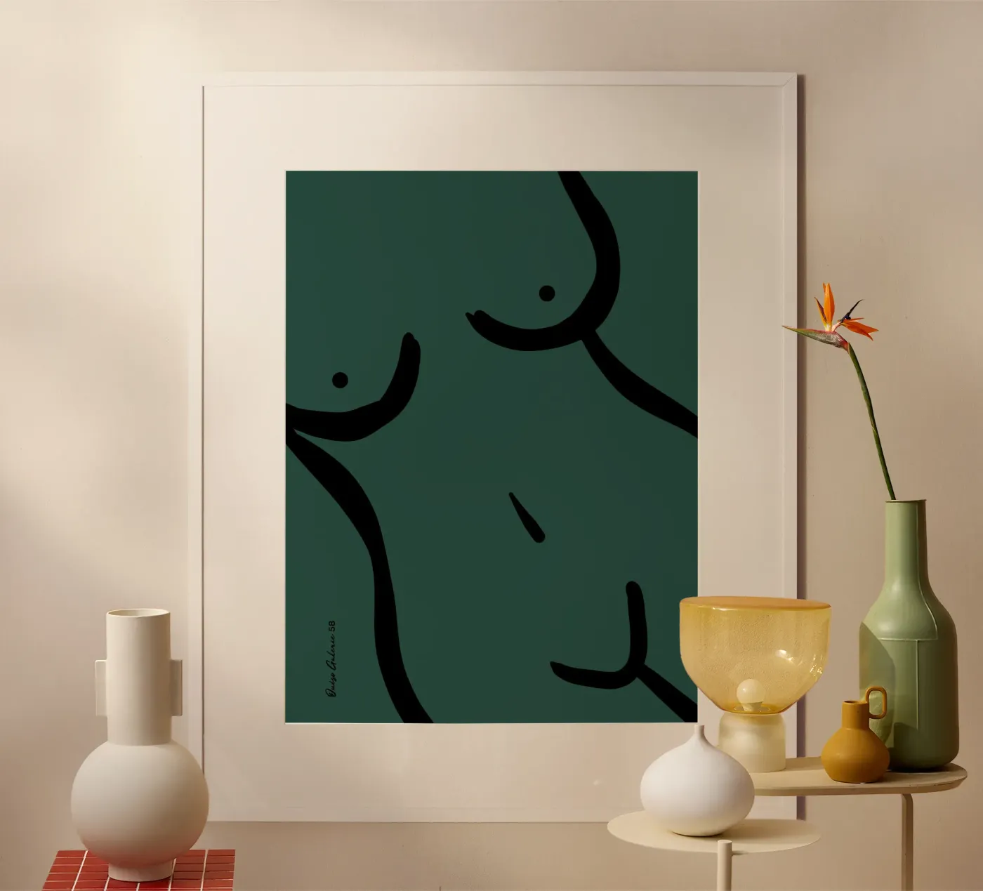 Modern Bloom poster by Mike Leymi