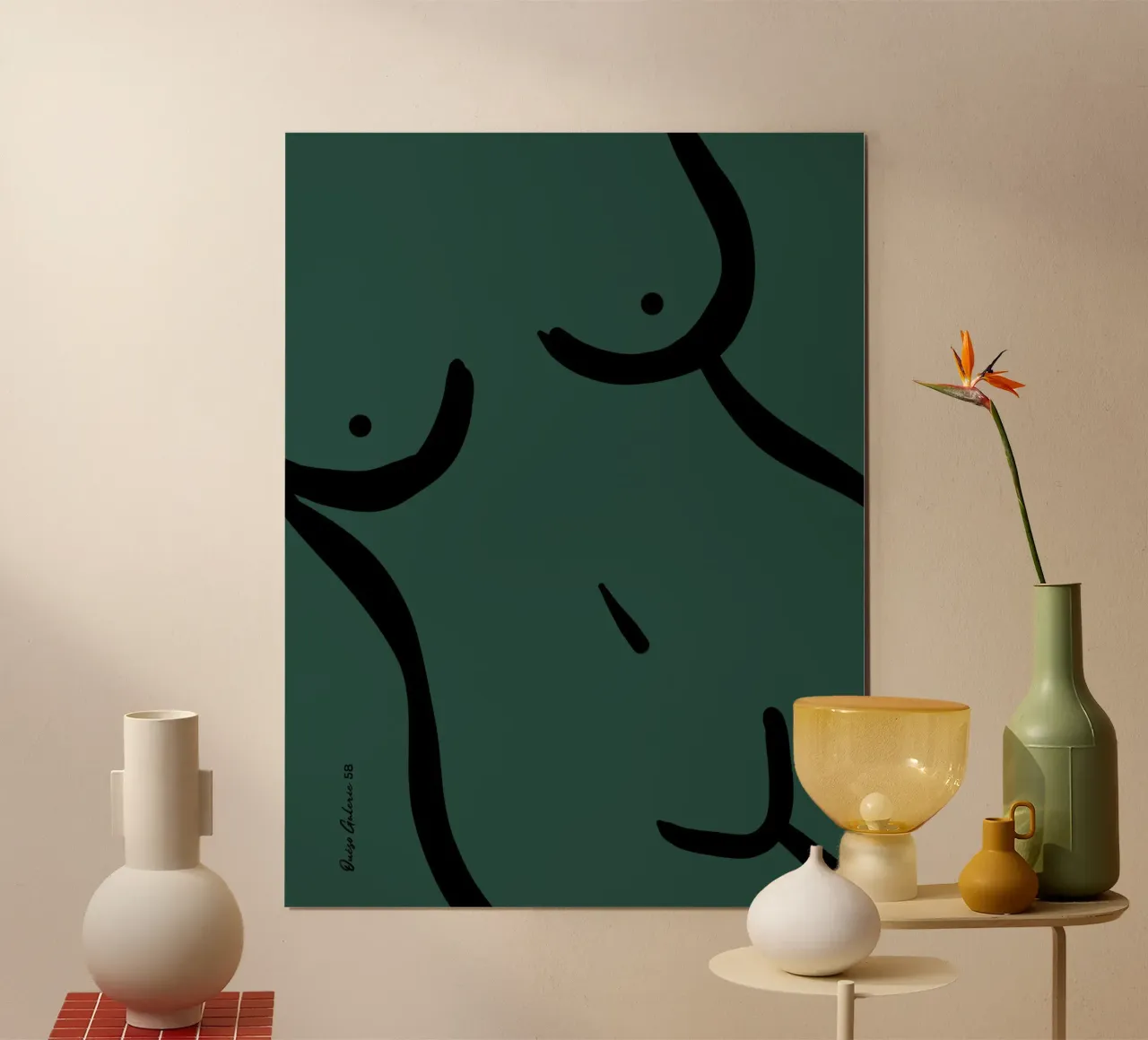 Modern Bloom poster by Mike Leymi