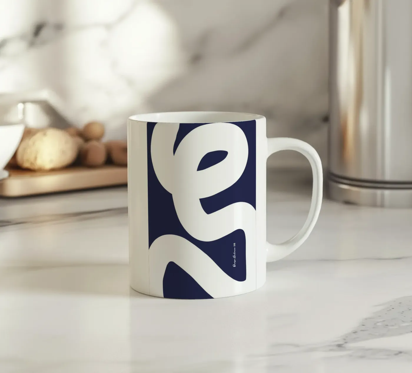 Organic Layers ceramic mug by Mike Leymi
