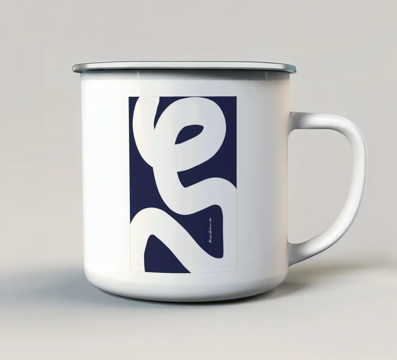 Organic Layers tazza in smalto da Mike Leymi