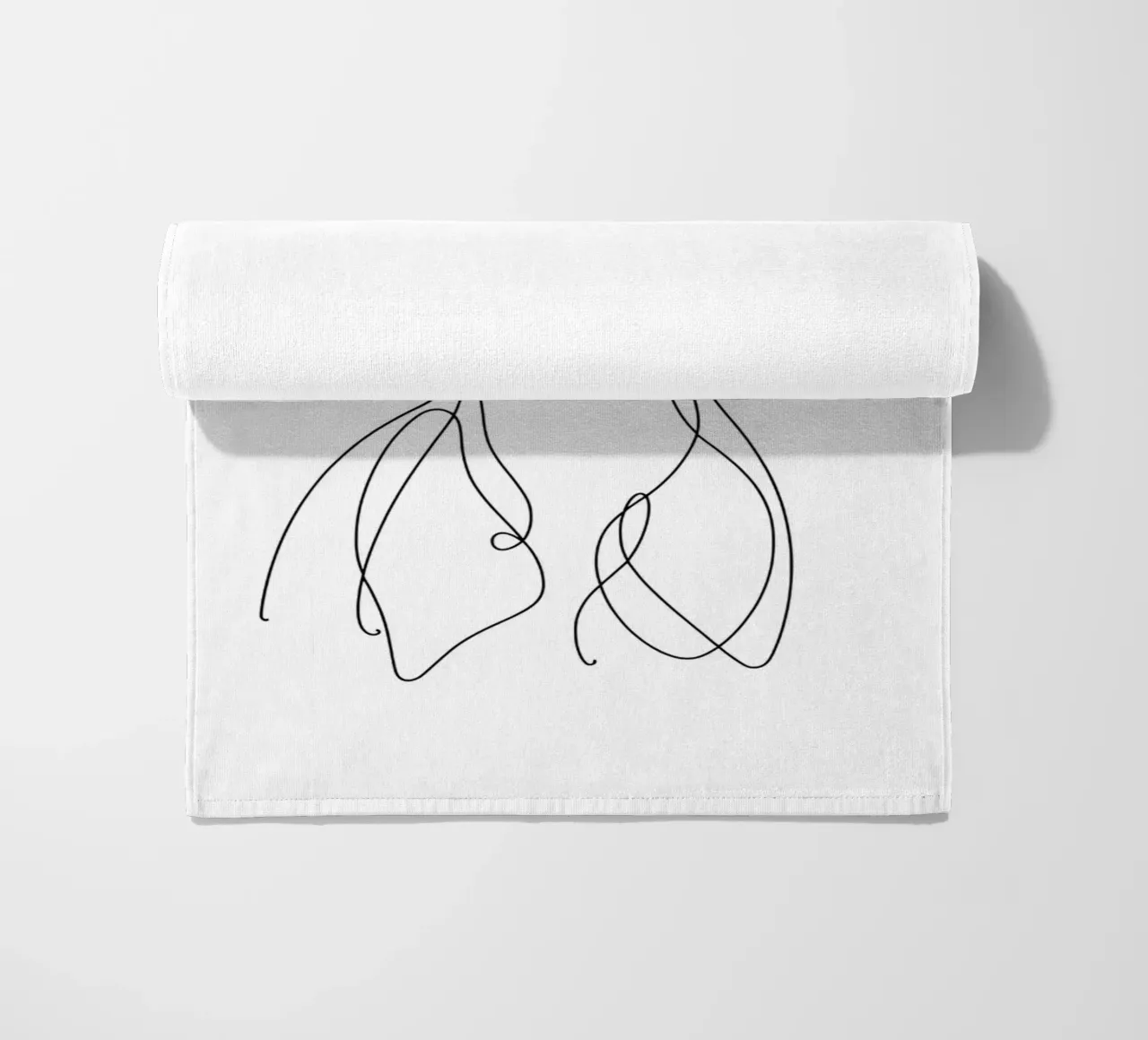 Chien Whippet Dessin au trait serviette de plage de WijdevenDesign
