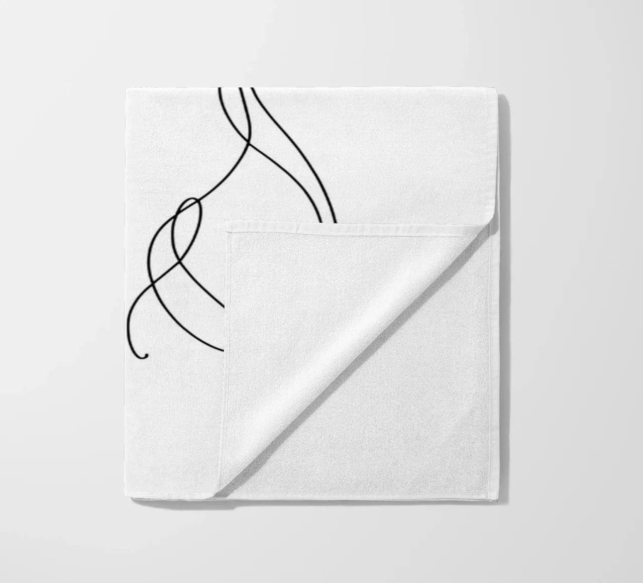 Chien Whippet Dessin au trait serviette de plage de WijdevenDesign
