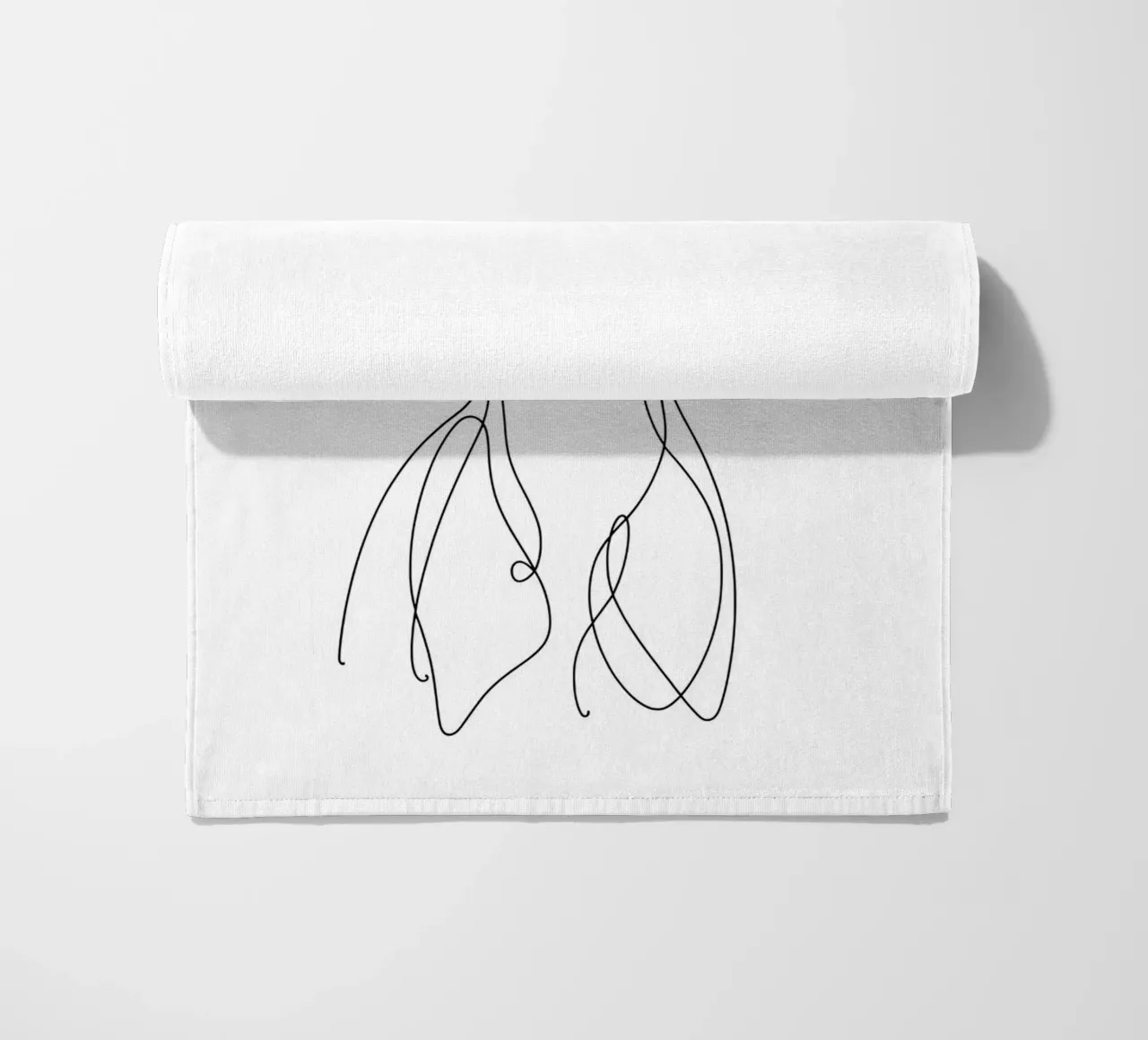 Chien Whippet Dessin au trait serviette de plage de WijdevenDesign