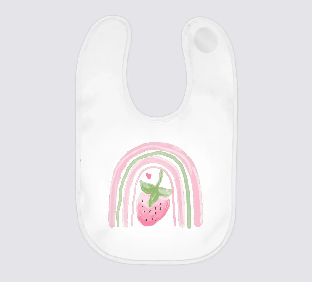 Carina la fragola arcobaleno bavaglino da Little Lola