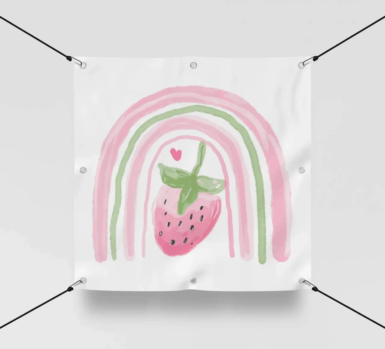 Carina la fragola arcobaleno telo in pvc da Little Lola
