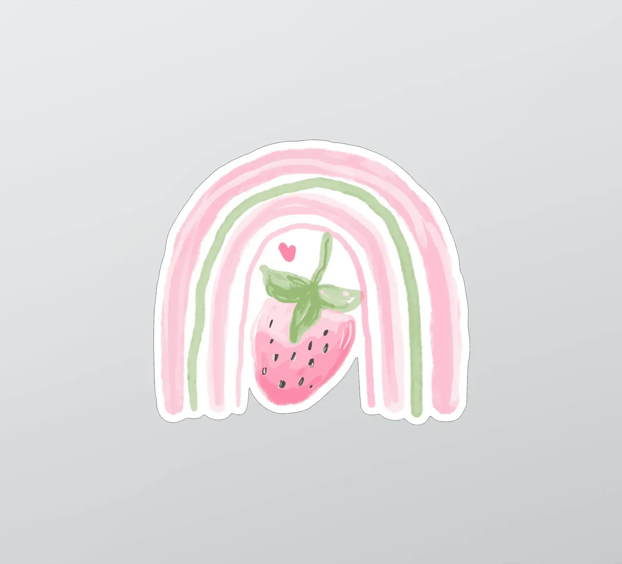 Carina la fragola arcobaleno adesivo da Little Lola