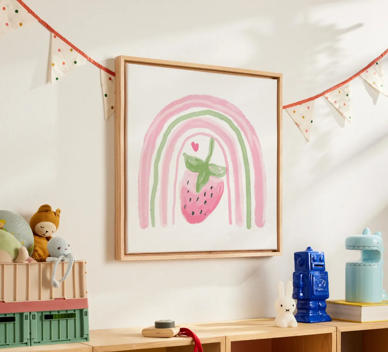 Carina la fragola arcobaleno tela da Little Lola
