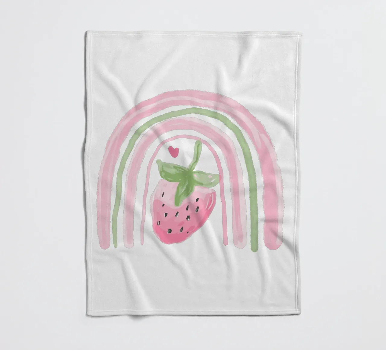 Carina la fragola arcobaleno coperta in pile da Little Lola