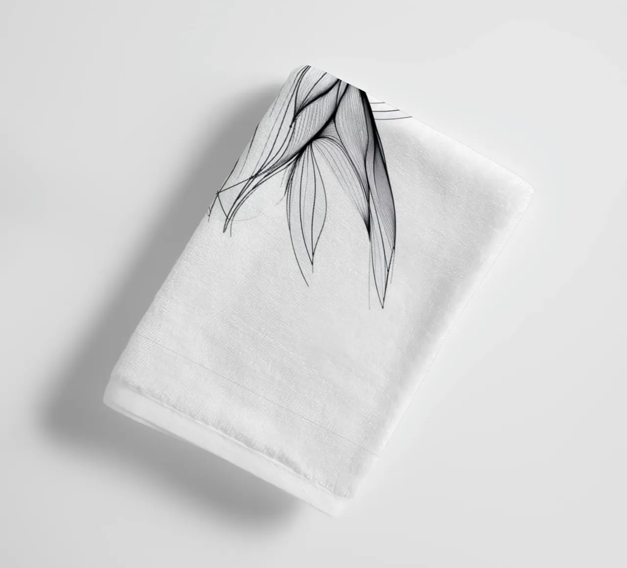 Chien Vizsla Dessin au trait serviette de bain de WijdevenDesign