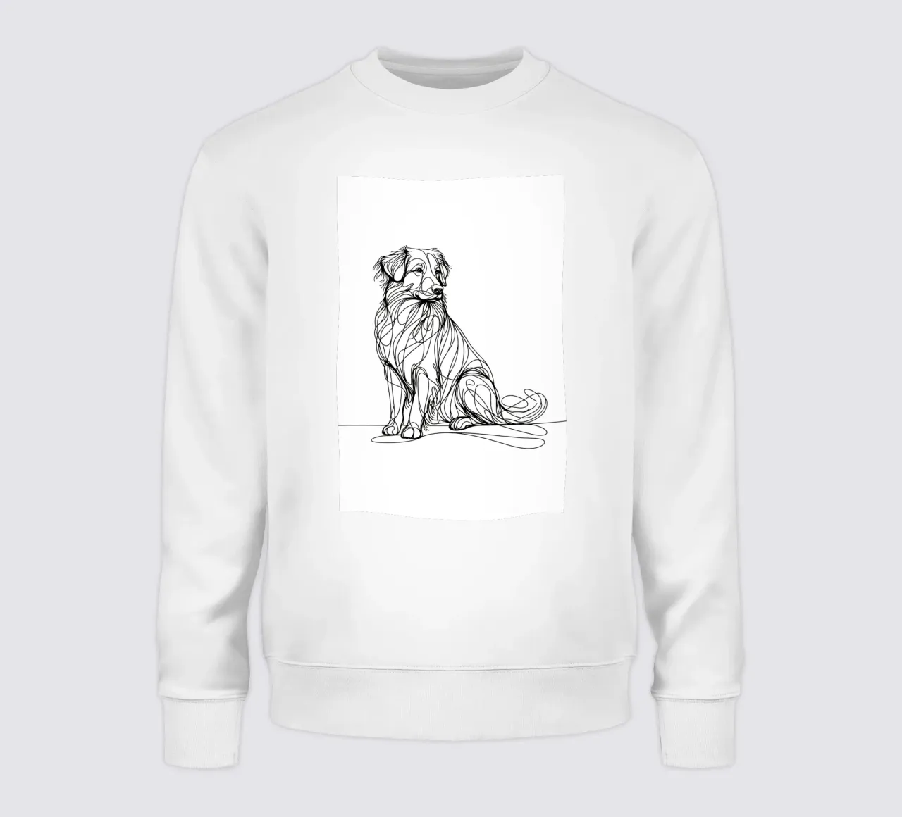 Nova Scotia Duck Tolling Retriever Hund Line Art Zeichnung Sweatshirt von WijdevenDesign