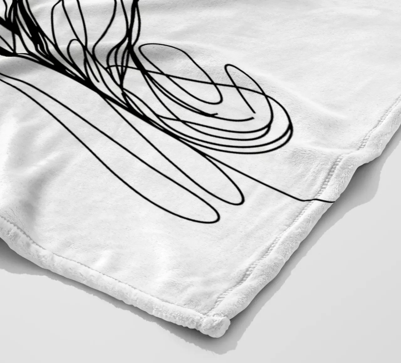 Nova Scotia Duck Tolling Retriever Dog Line Art Drawing fleece blanket by WijdevenDesign