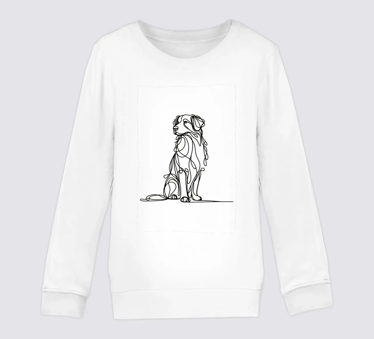 Nova Scotia Duck Tolling Retriever Dog Line Art Dibujo sudadera para niño de WijdevenDesign