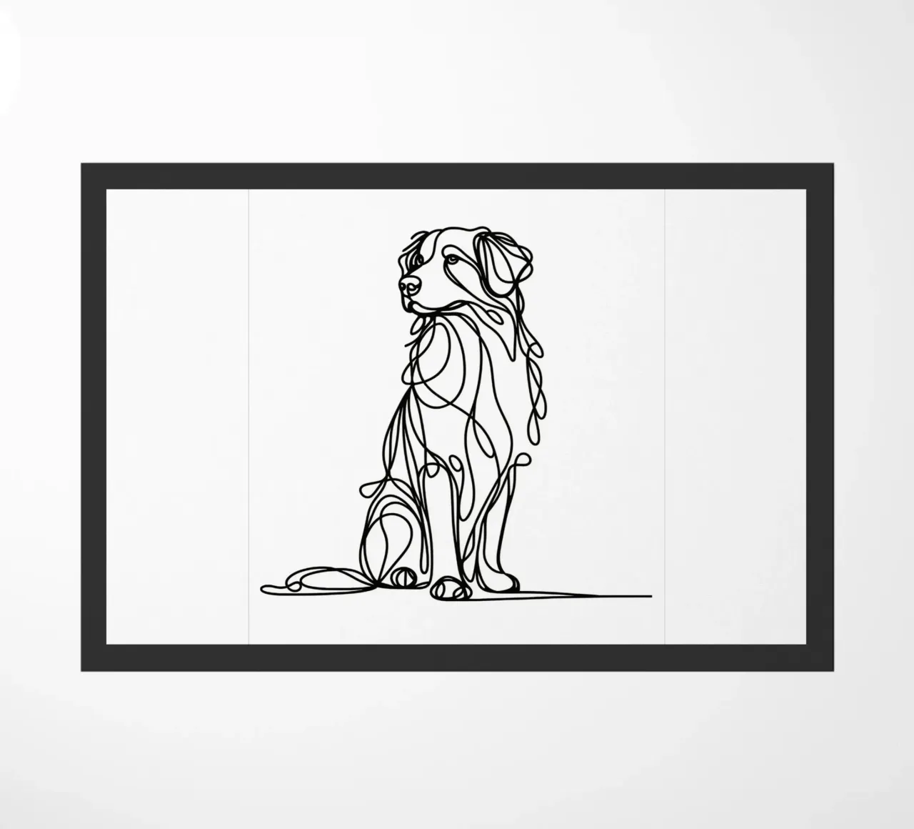 Nova Scotia Duck Tolling Retriever Dog Line Art Dibujo felpudo de WijdevenDesign