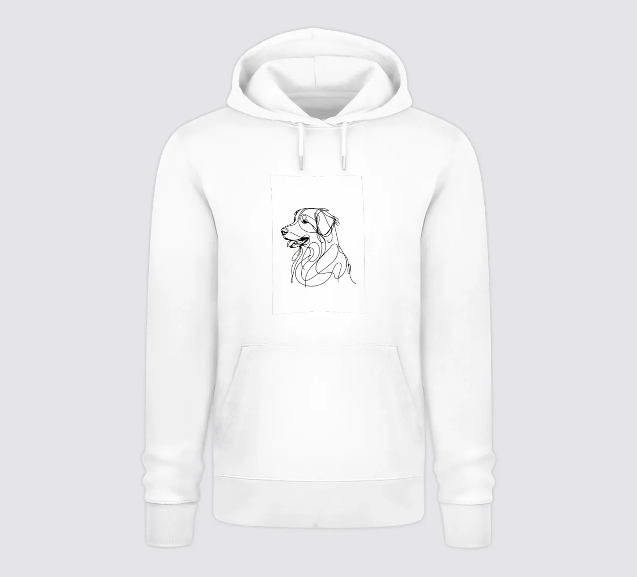 Nova Scotia Duck Tolling Retriever Dog Line Art Dibujo sudadera con capucha de WijdevenDesign