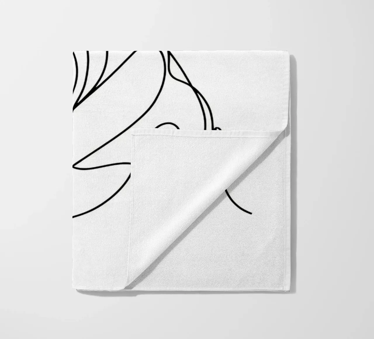 Nova Scotia Duck Tolling Retriever Dog Dessin au trait serviette de plage de WijdevenDesign