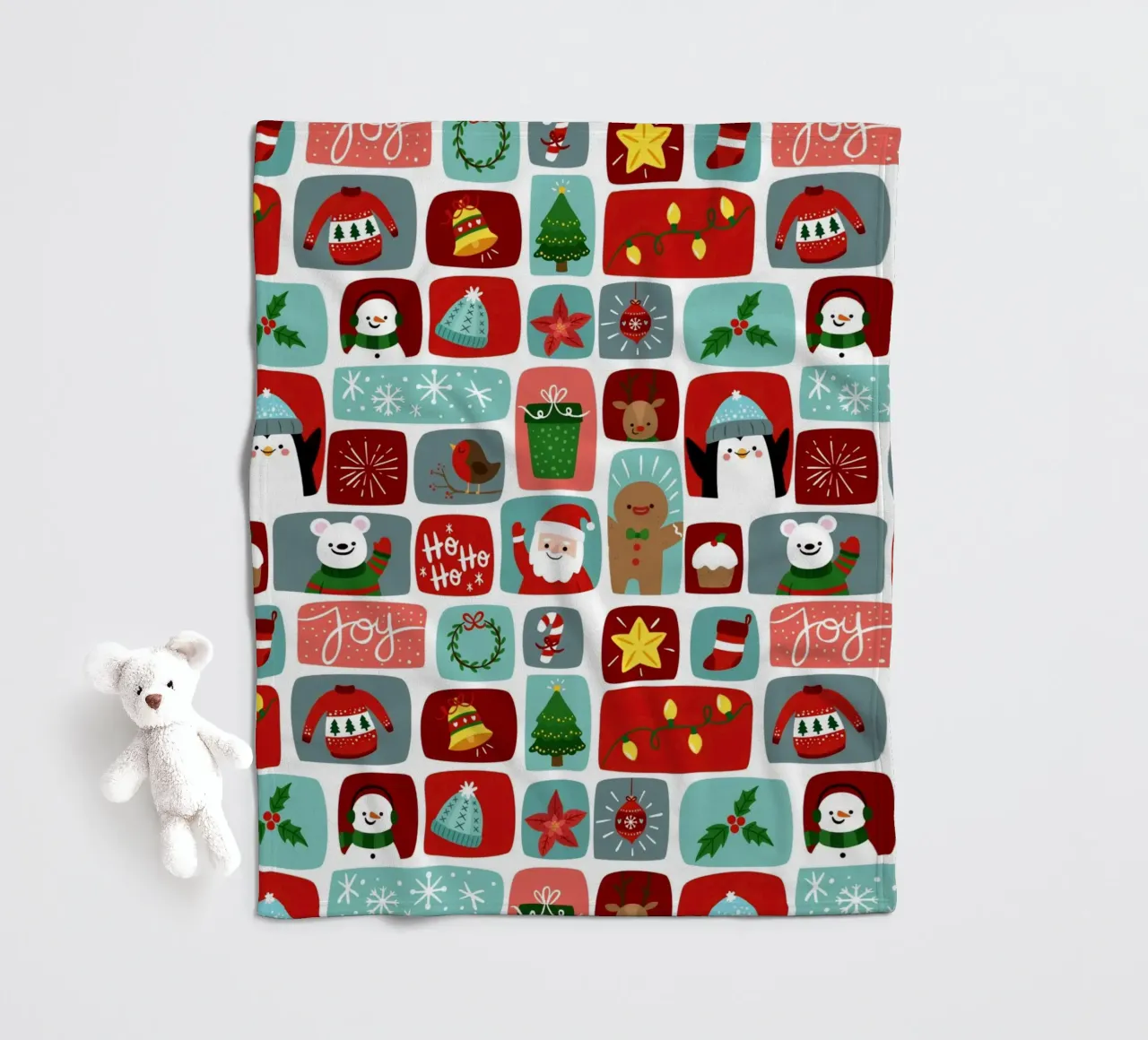 Les amis de Noël plaid polaire de Kiroiharu