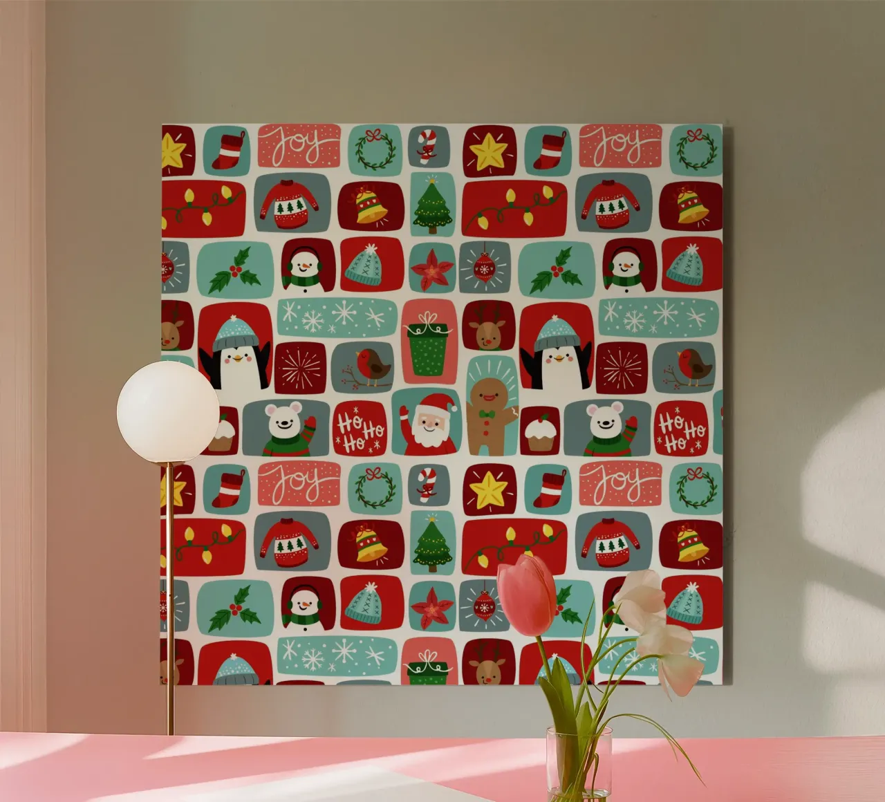 Amigos de la Navidad aluminio dibond de Kiroiharu