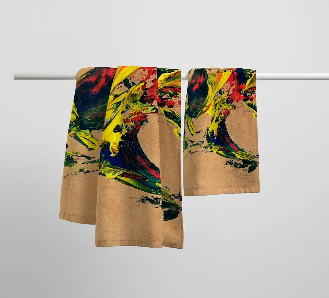 NATURAL STYLE 13 asciugamano da bagno da Thierry Vobmann Abstract painting