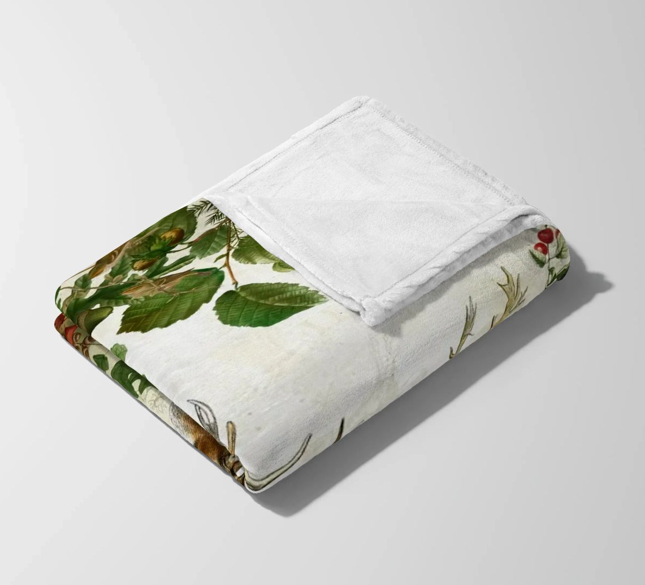 Vintage Mystic Woodland Friends in Autumnal Forest 2 coperta in pile da Vintage World - Uta Naumann