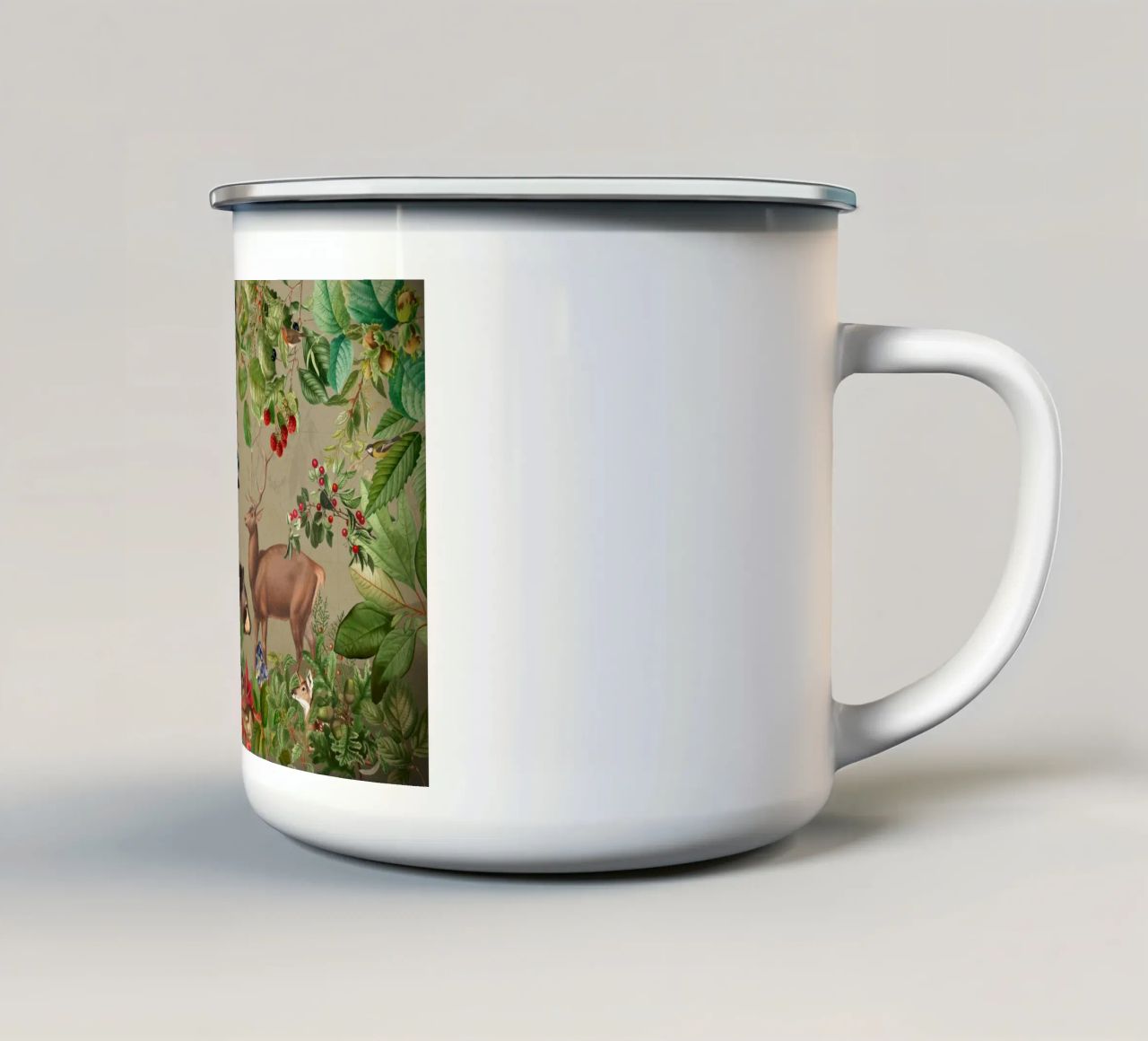 Vintage Mystic Woodland Friends In Autumnal Forest 4 tazza in smalto da Vintage World - Uta Naumann