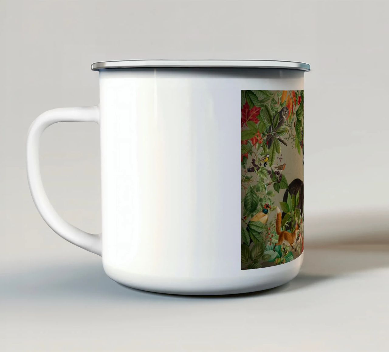Vintage Mystic Woodland Friends In Autumnal Forest 4 tazza in smalto da Vintage World - Uta Naumann