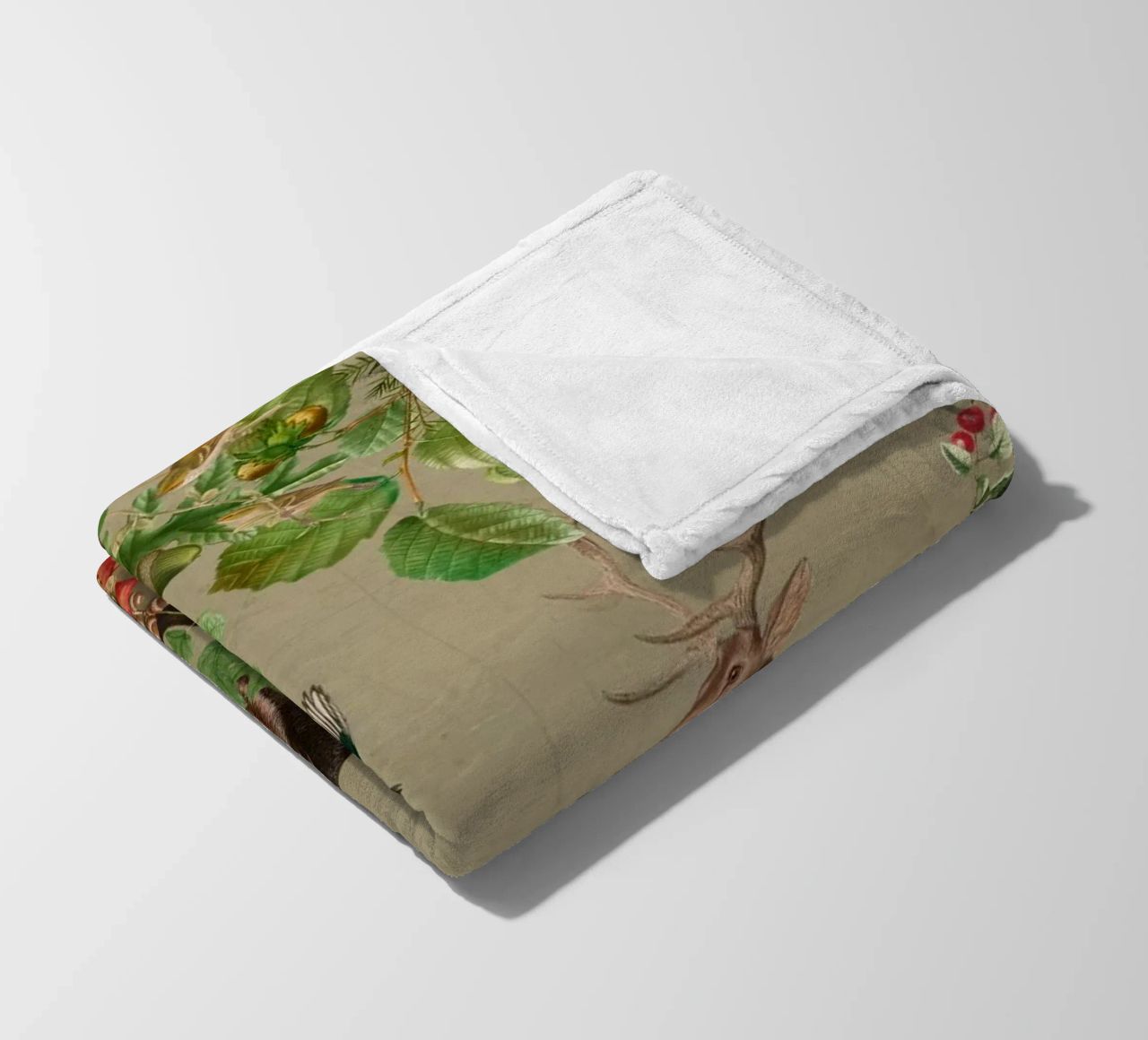 Vintage Mystic Woodland Friends In Autumnal Forest 4 coperta in pile da Vintage World - Uta Naumann