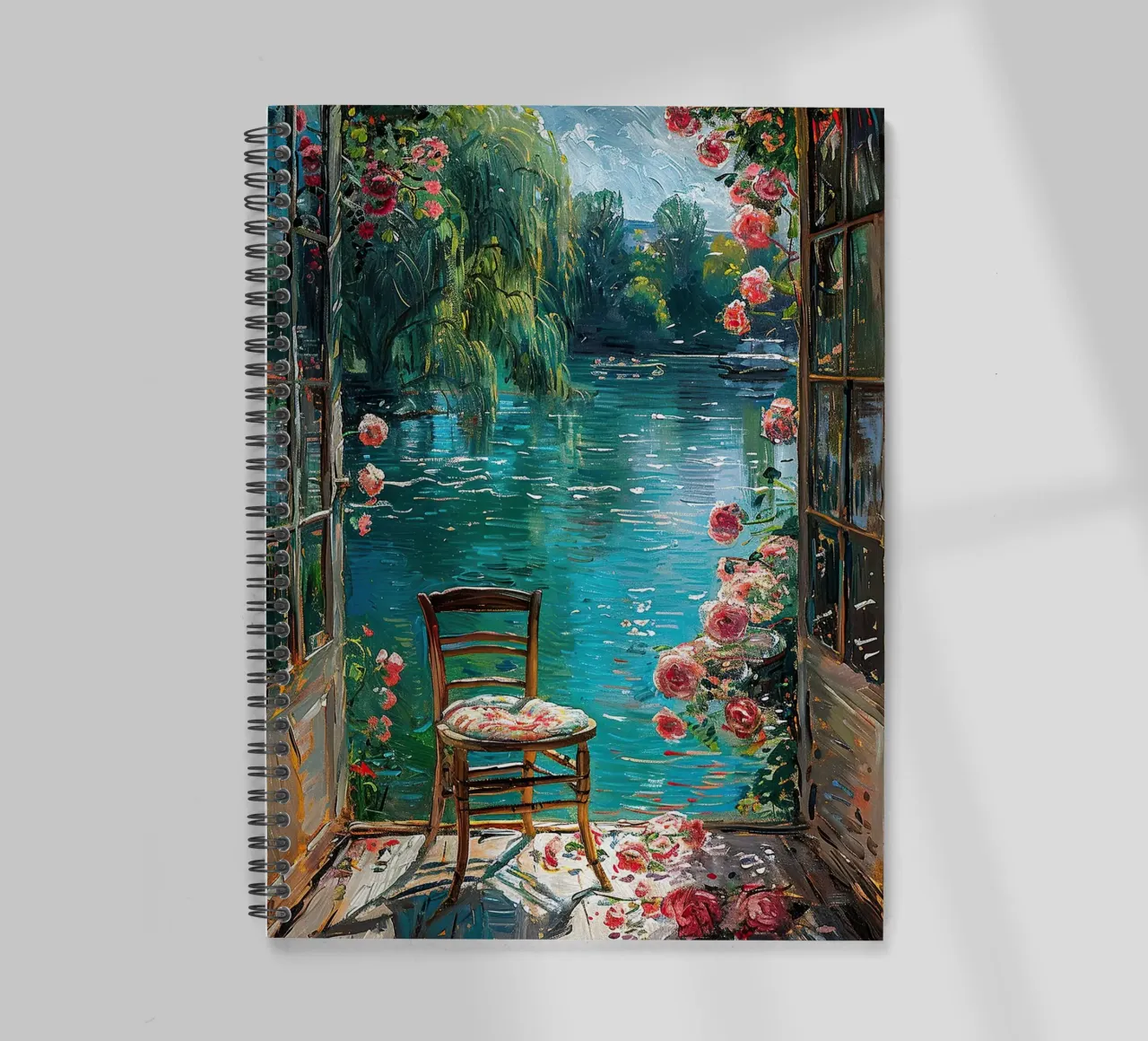 Henri Matisse inspires "Framed Serenity spiral notebook by ArtByNiki
