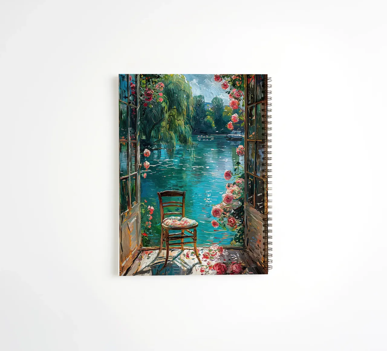 Henri Matisse inspires "Framed Serenity spiral notebook by ArtByNiki