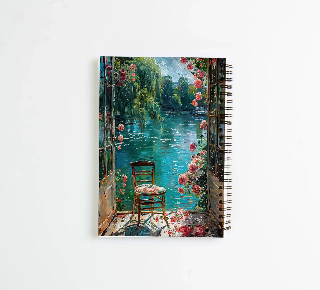 Henri Matisse inspires "Framed Serenity spiral notebook by ArtByNiki