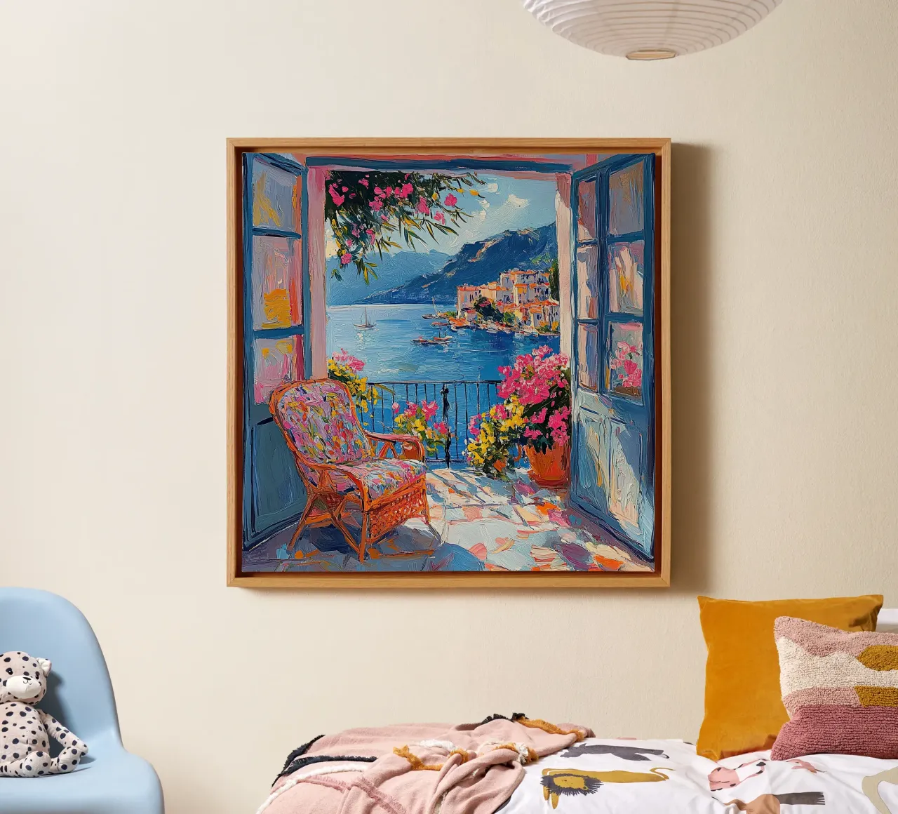 Henri Matisse ha ispirato "Riflessi di libertà". tela con Cornice a cassetta da ArtByNiki