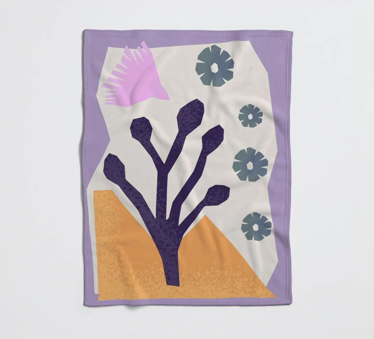 Geometric Joy No 2 coperta in pile da treechild