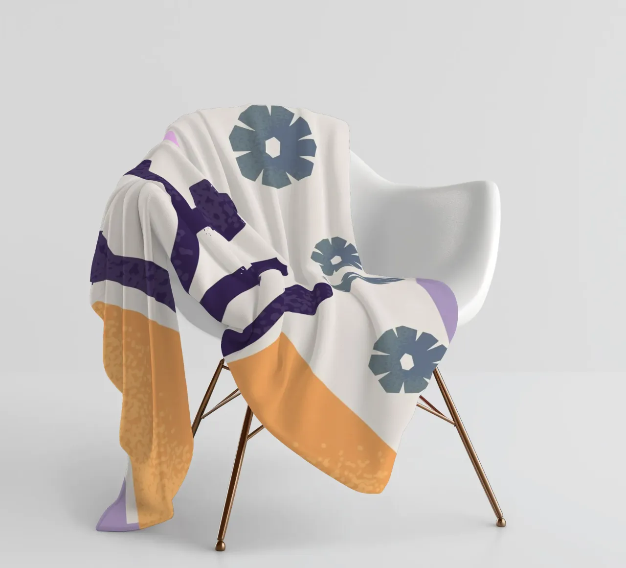 Geometric Joy No 2 coperta in pile da treechild
