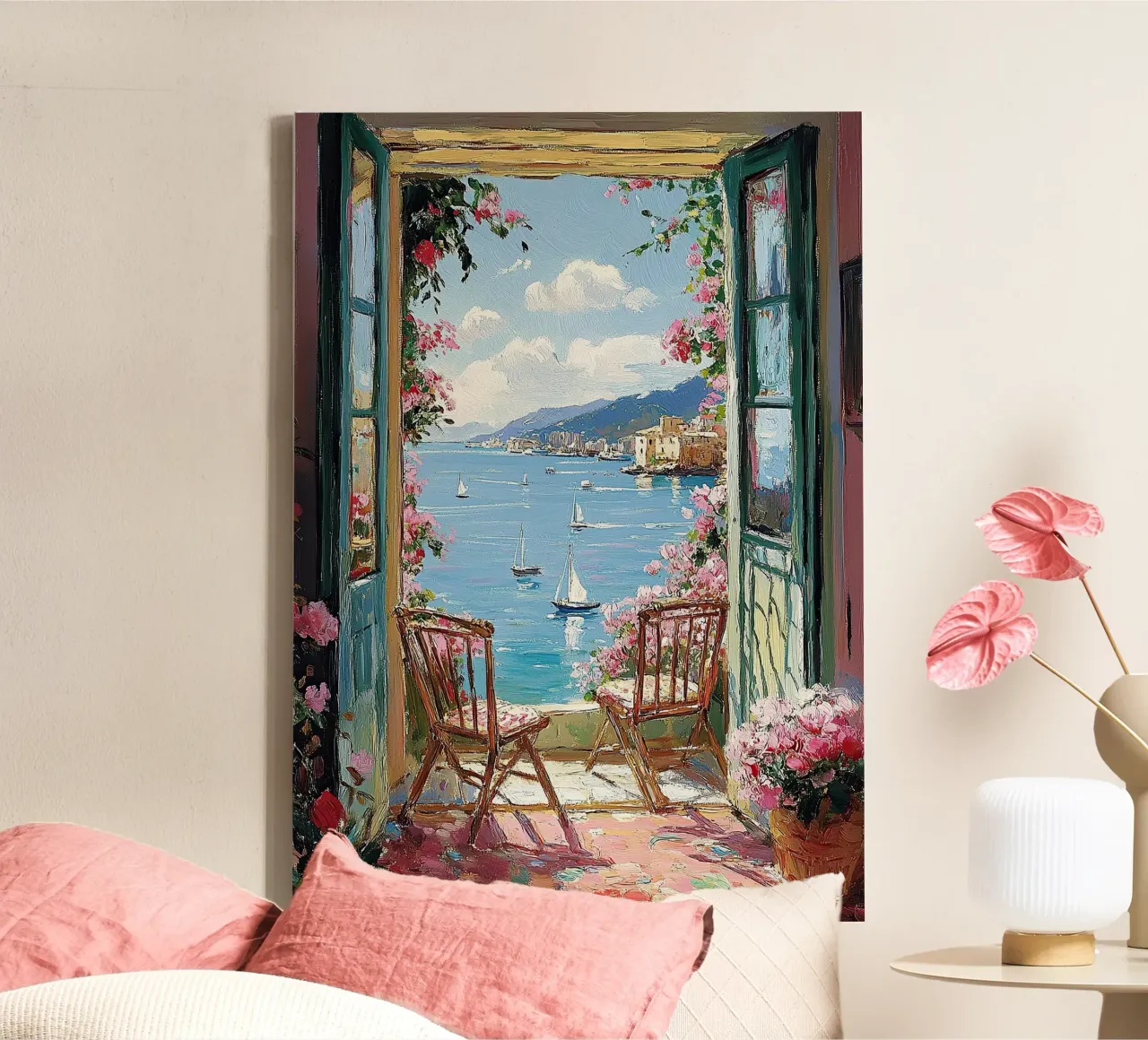 Henri Matisse inspiriert "Das Versprechen des Lichts" Leinwand mit Schattenfugenrahmen von ArtByNiki
