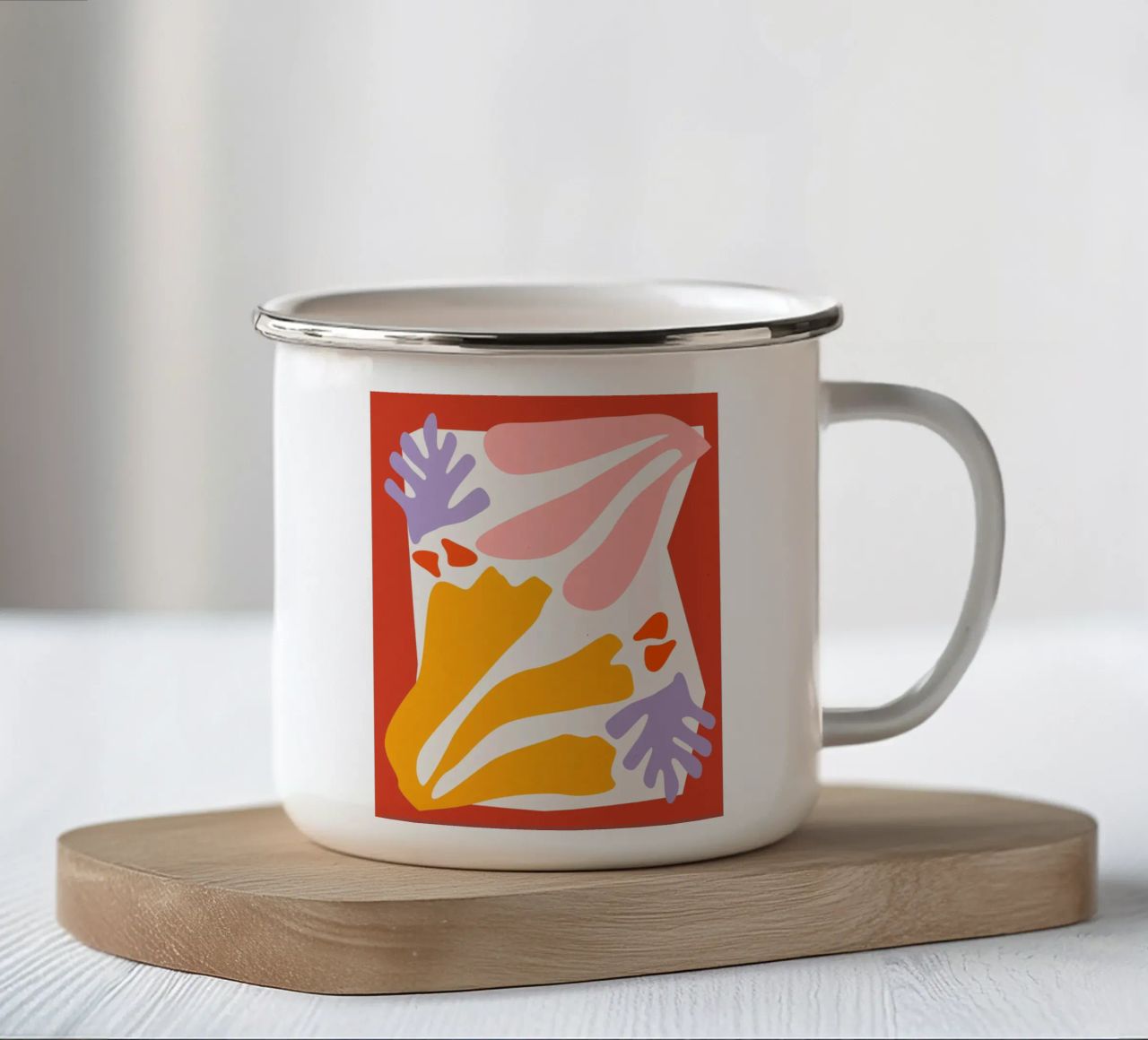 Geometric Joy No 4 tazza in smalto da treechild