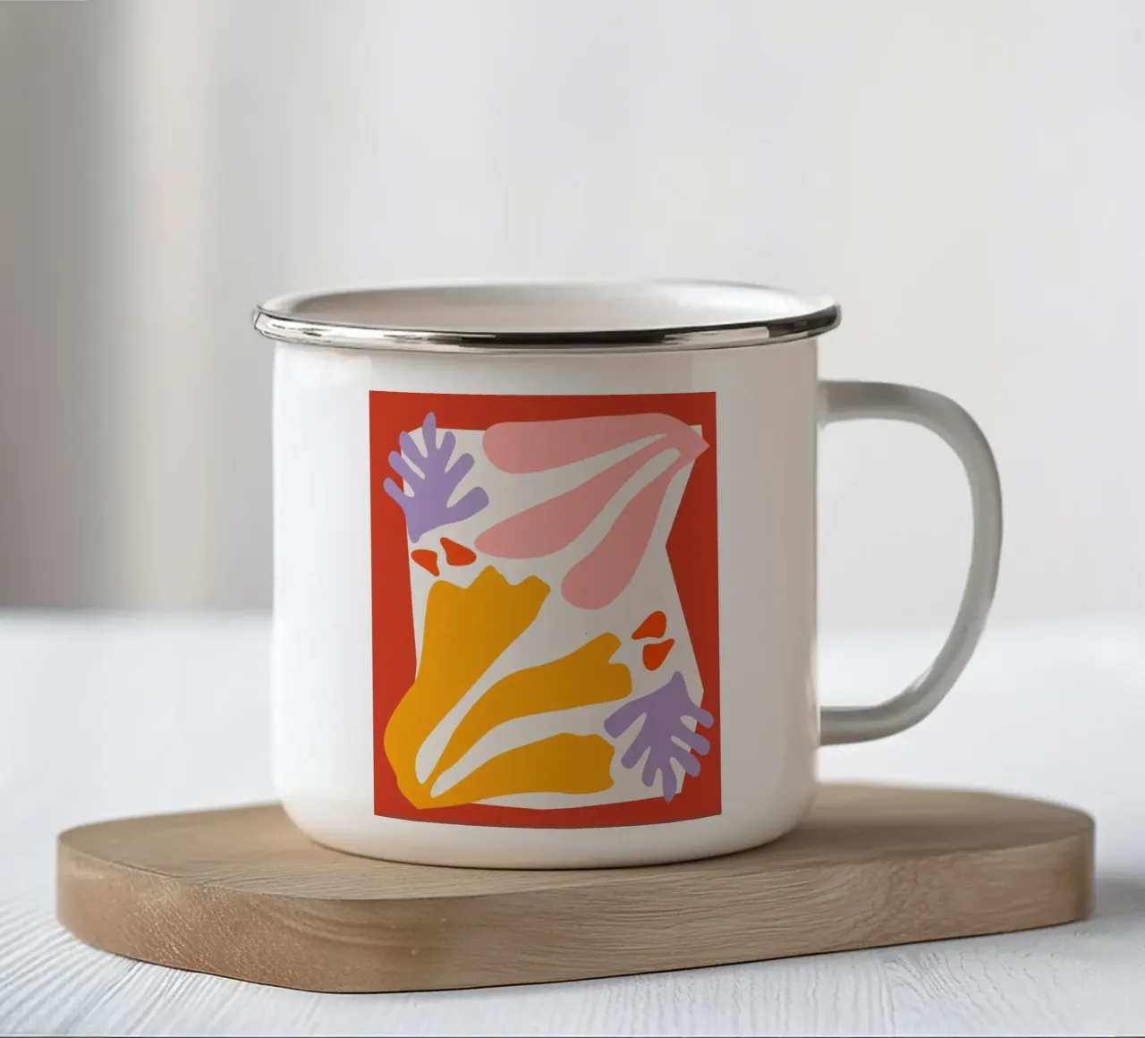 Geometric Joy No 4 emaille mok van treechild