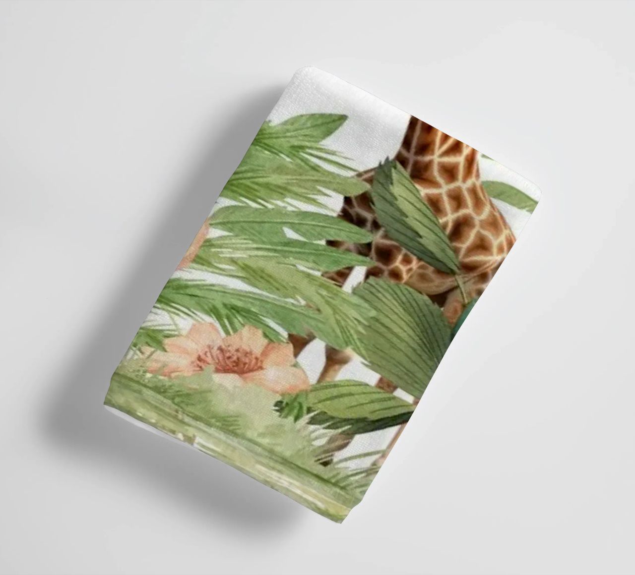Nursery Watercolor Exotic African Animals Safari 3 serviette de bain de Vintage World - Uta Naumann