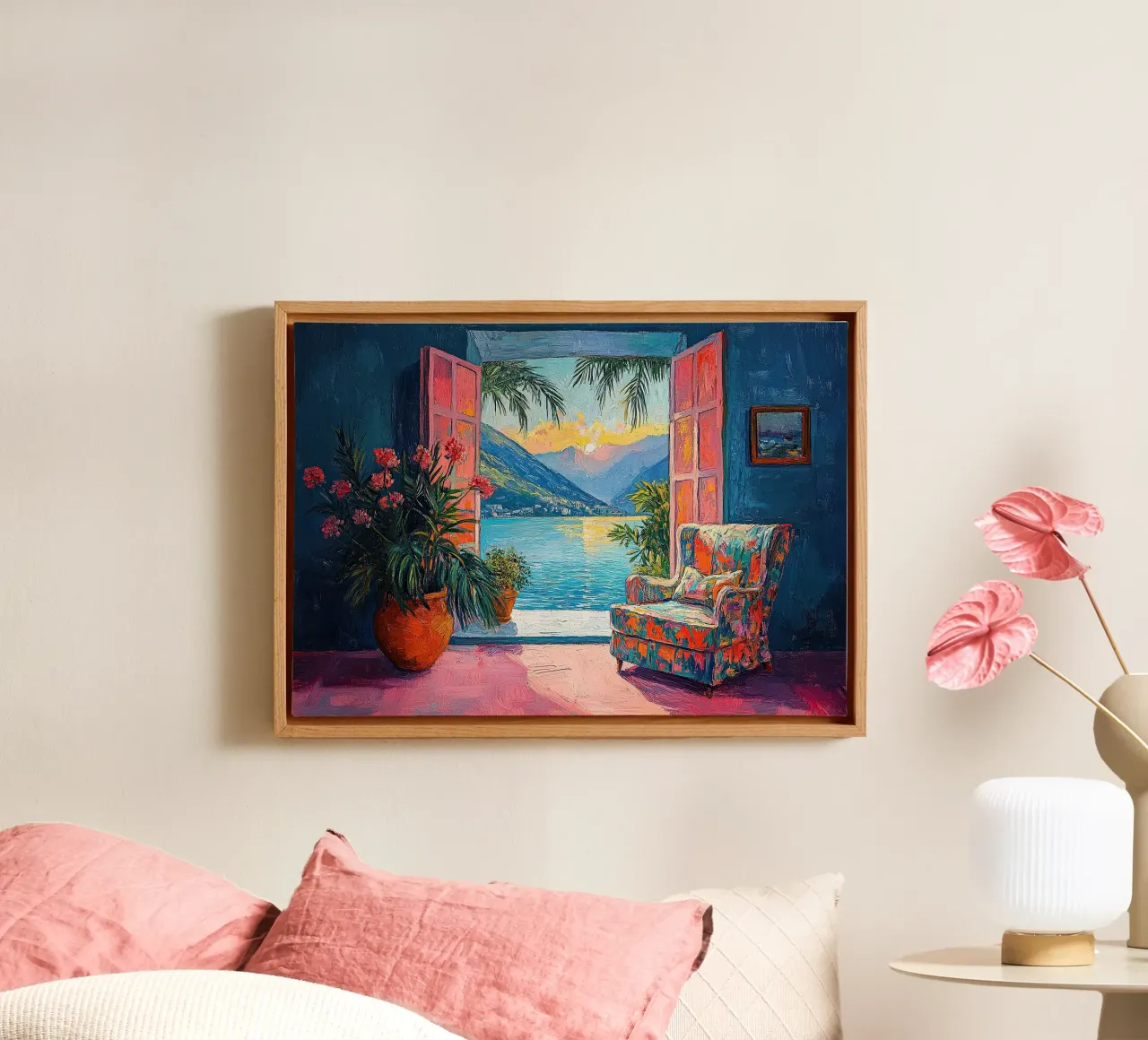 Henri Matisse inspiriert "Frames of Freedom" canvas with Floater frame by ArtByNiki