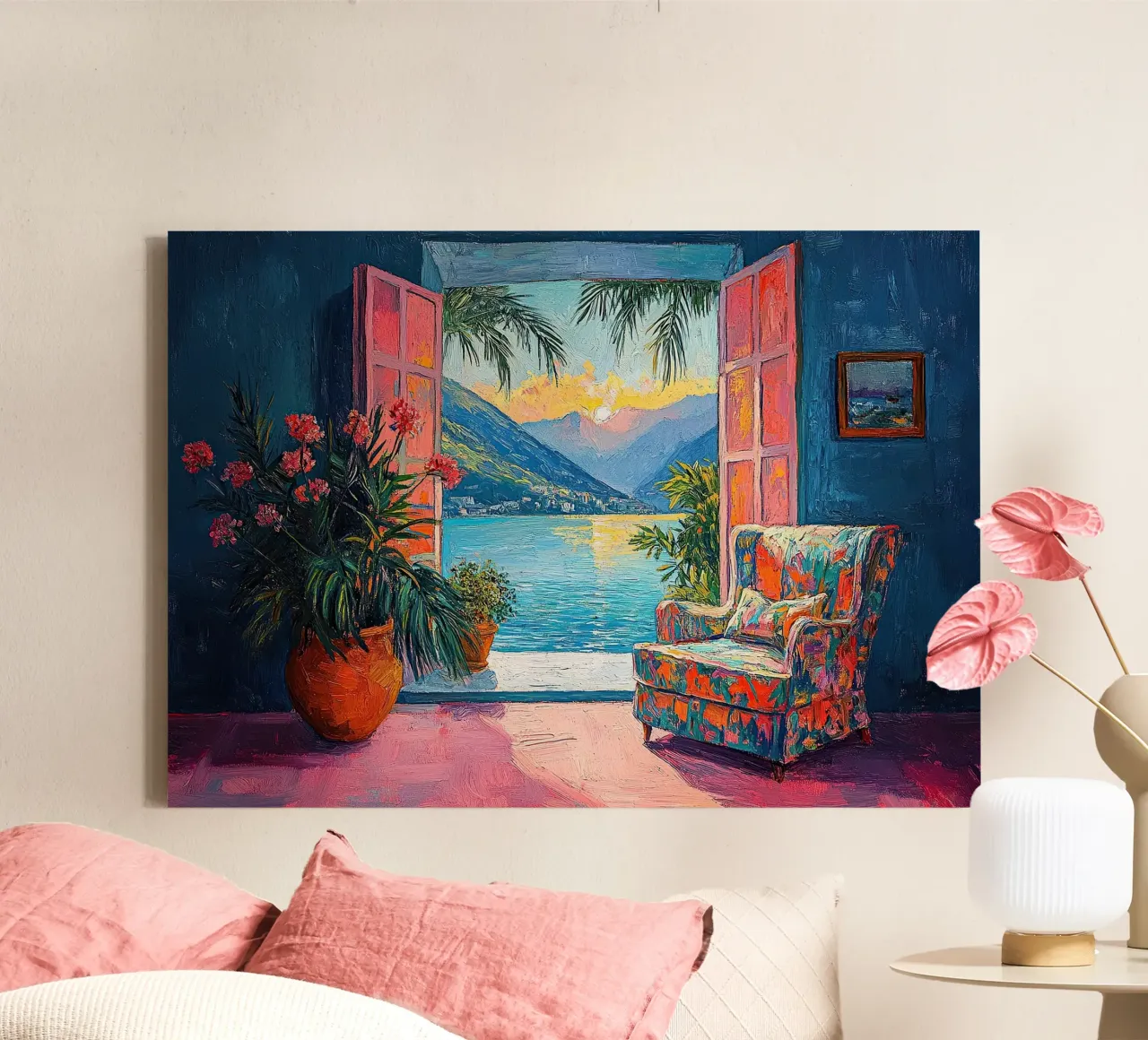 Henri Matisse inspiriert "Frames of Freedom" canvas with Floater frame by ArtByNiki