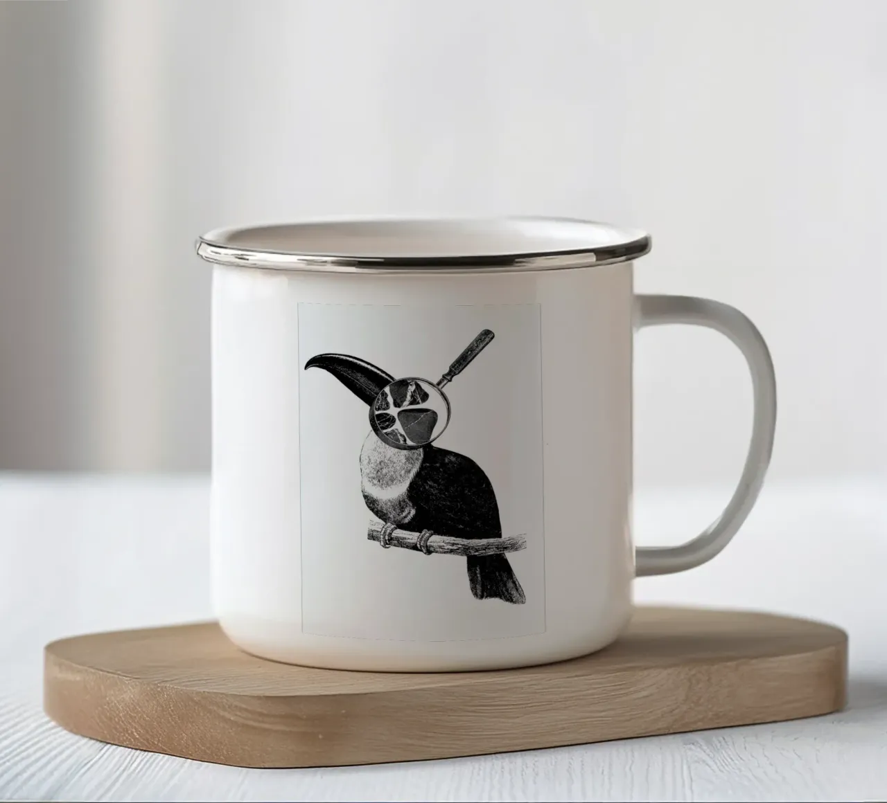 Loeping Good (Bird) tazza in smalto da BlauMaschine