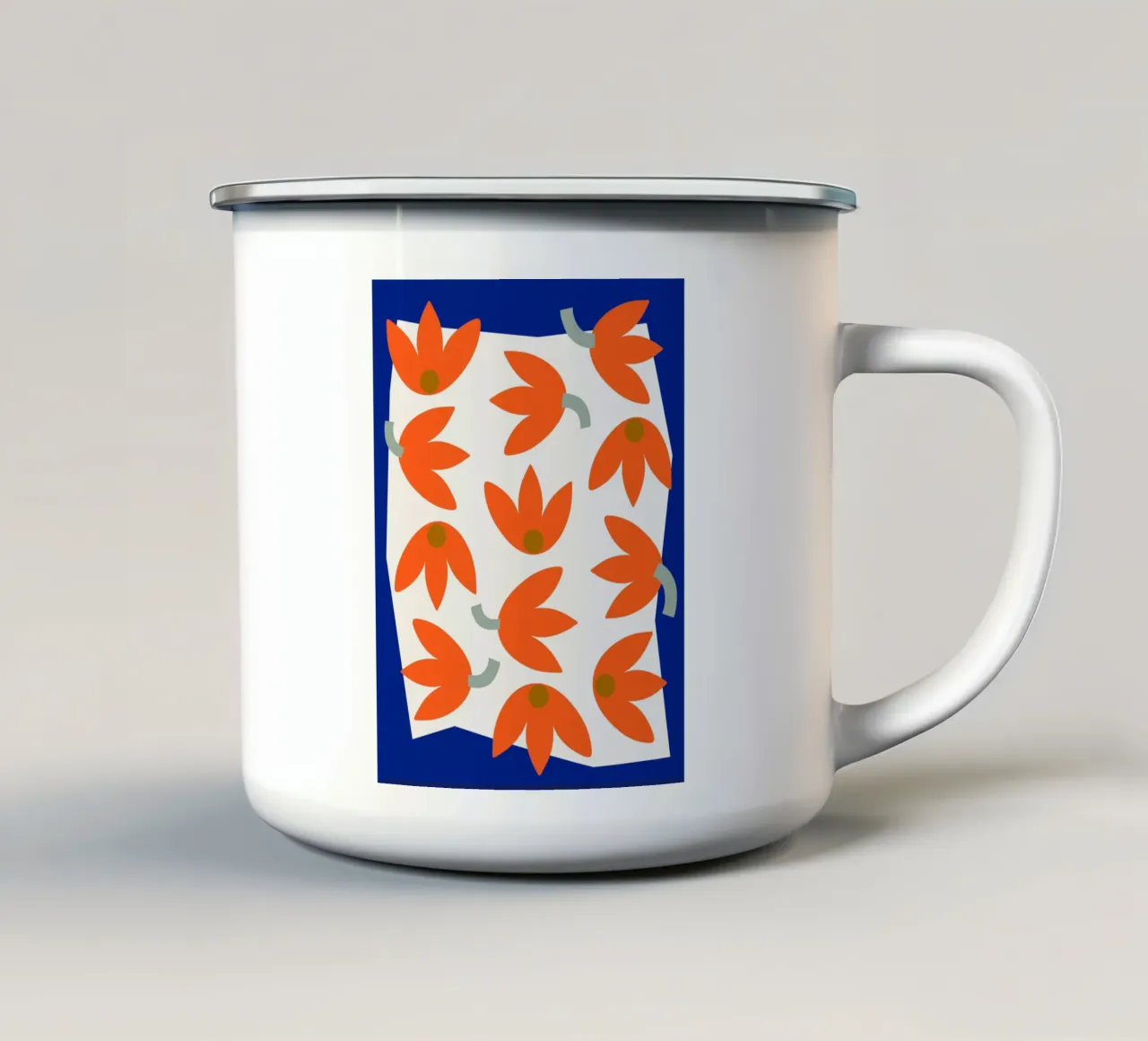 Geometric Joy No 5 tazza in smalto da treechild