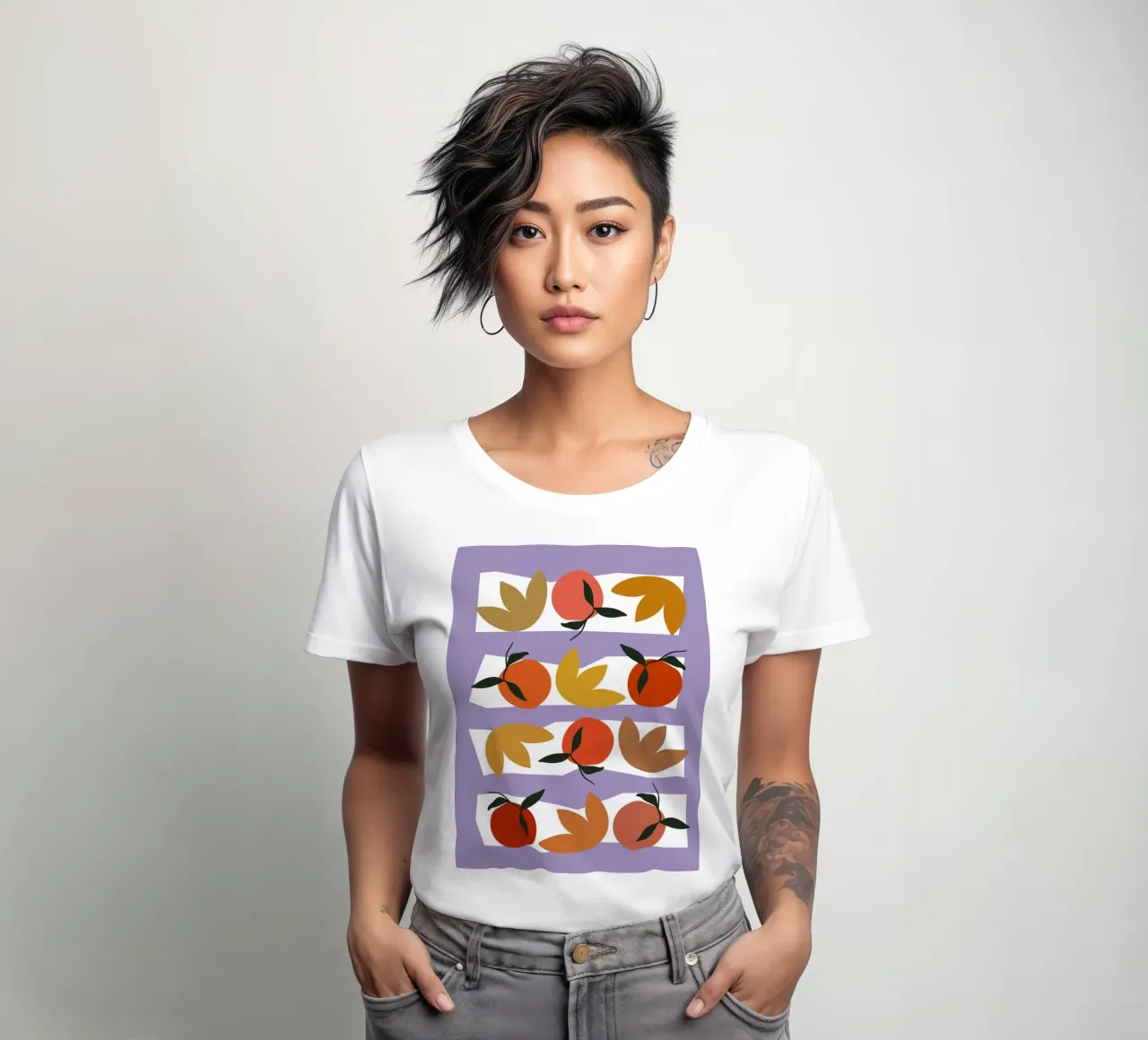 Geometric Joy No 7 t-shirt da donna da treechild
