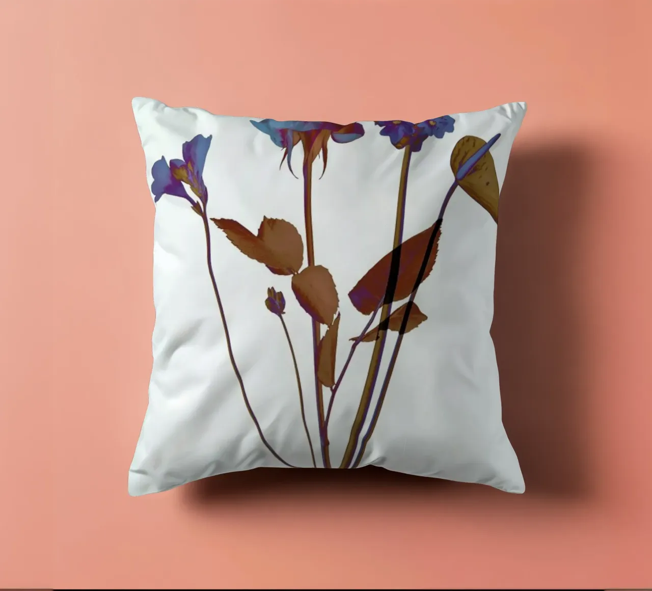 Ode aux Fleurs (Blue) cuscino da BlauMaschine
