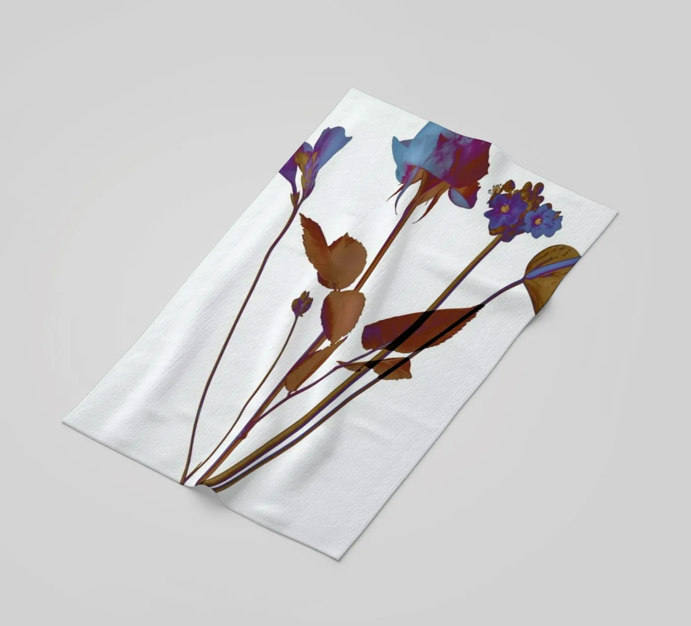 Ode aux Fleurs (Blue) telo mare da BlauMaschine