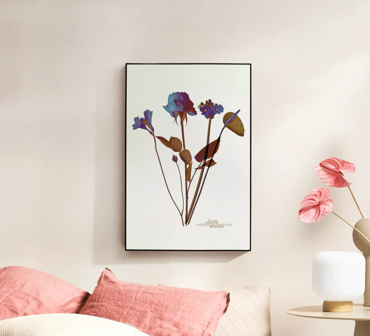 Ode aux Fleurs (Blue) plexiglass da BlauMaschine