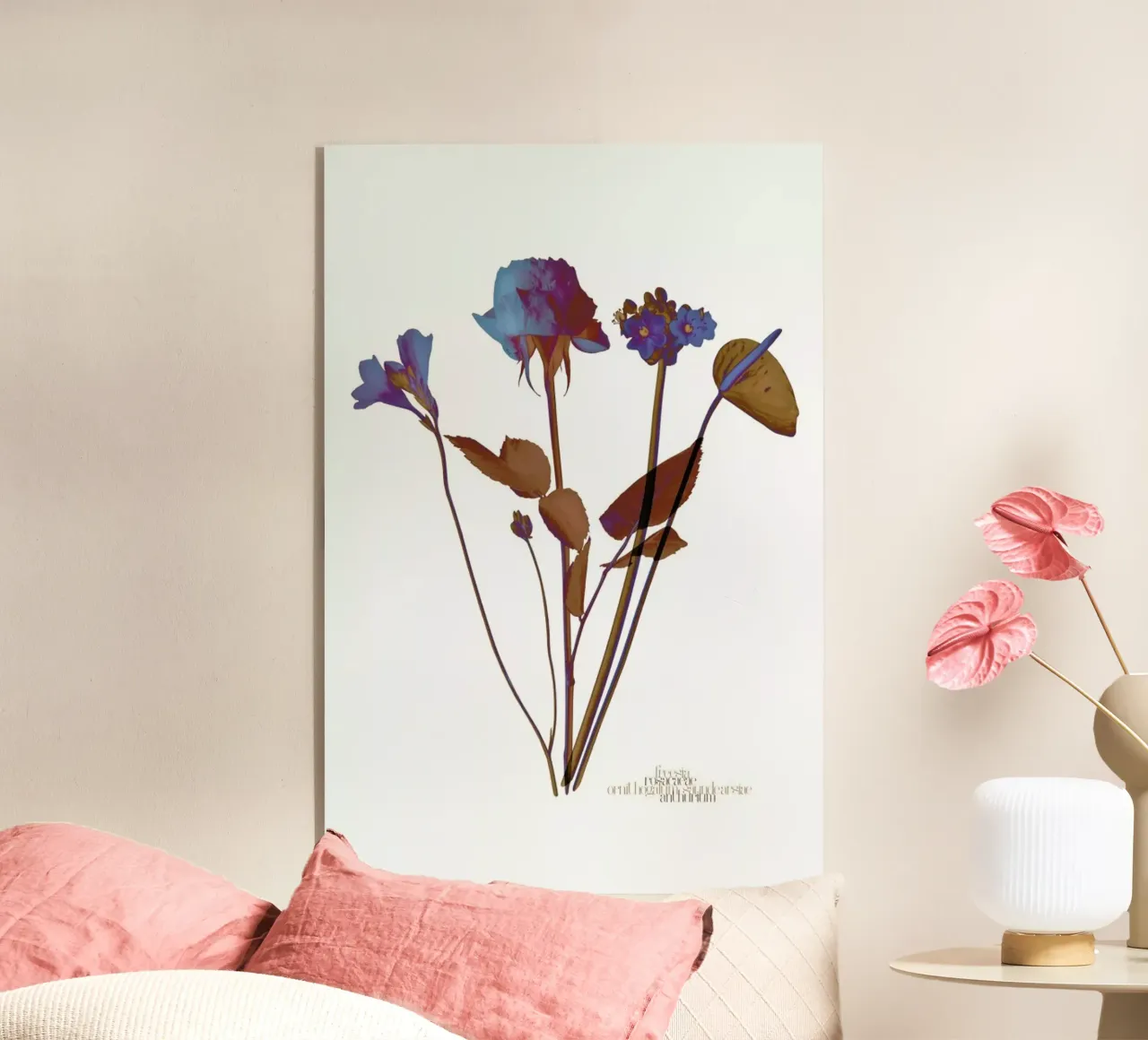 Ode aux Fleurs (Blue) plexiglass da BlauMaschine