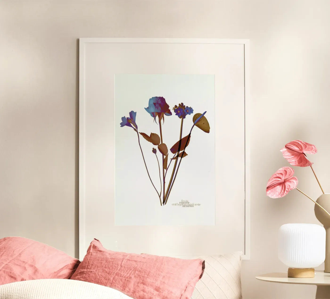 Ode aux Fleurs (Blue) poster da BlauMaschine
