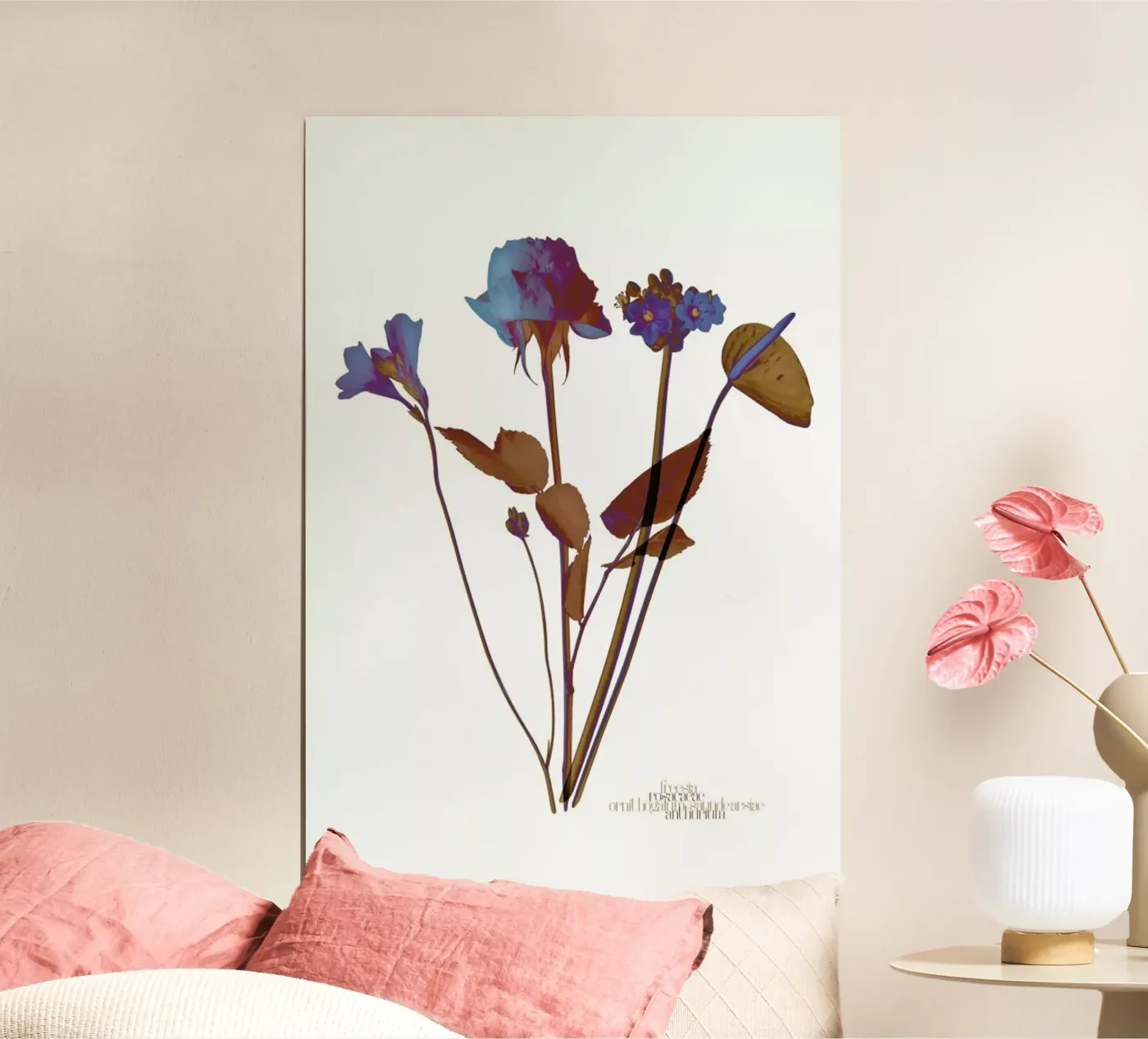 Ode aux Fleurs (Blue) poster da BlauMaschine