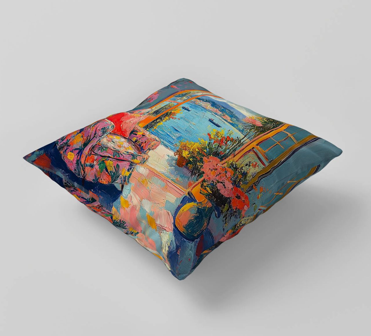 La vue lumineuse coussin de ArtByNiki