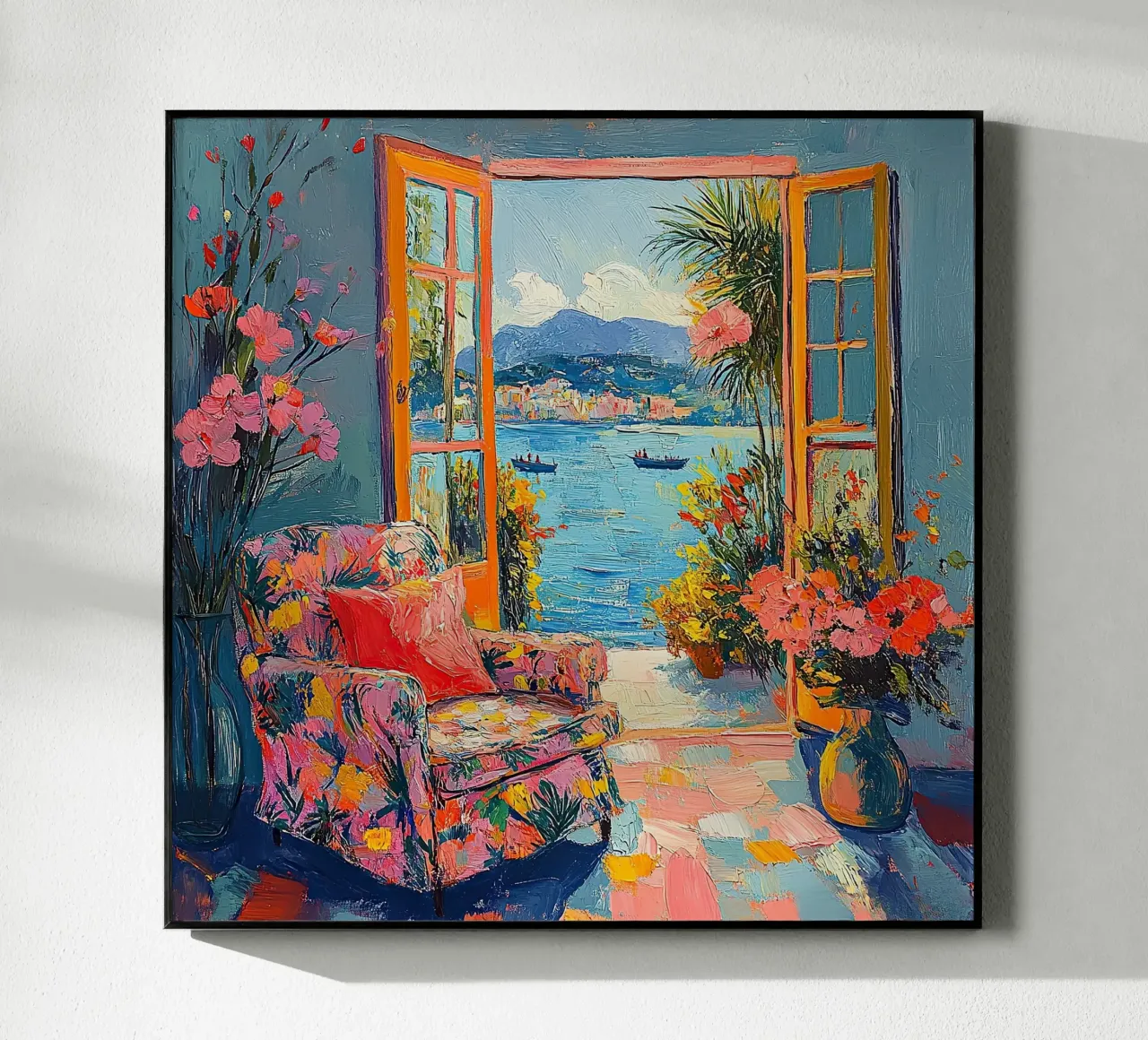 Der leuchtende Blick Acryl-Glas von ArtByNiki