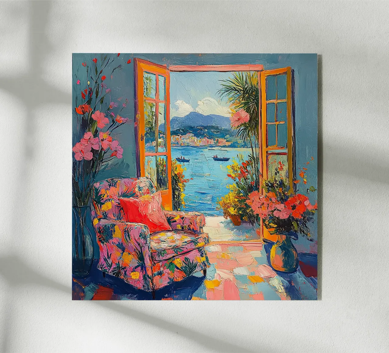 Der leuchtende Blick Acryl-Glas von ArtByNiki
